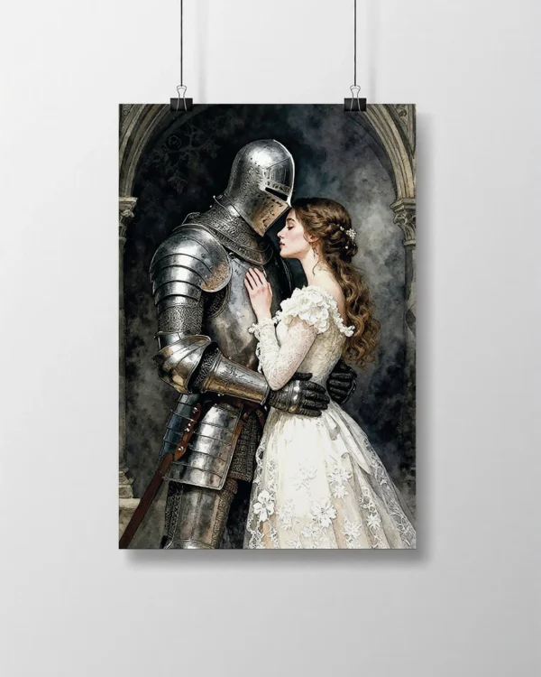 Lámina Artística - Armadura y Flor