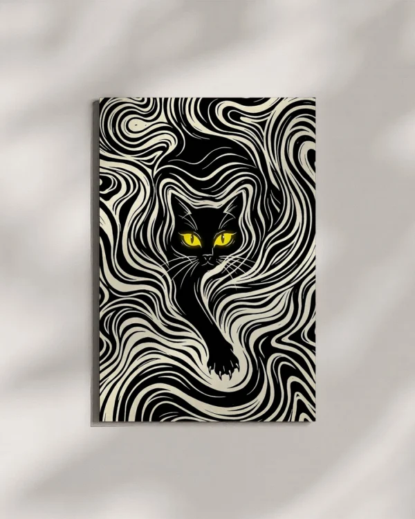 Cuadro de Aluminio - Vórtice Felino