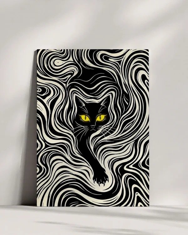 Cuadro de Aluminio - Vórtice Felino