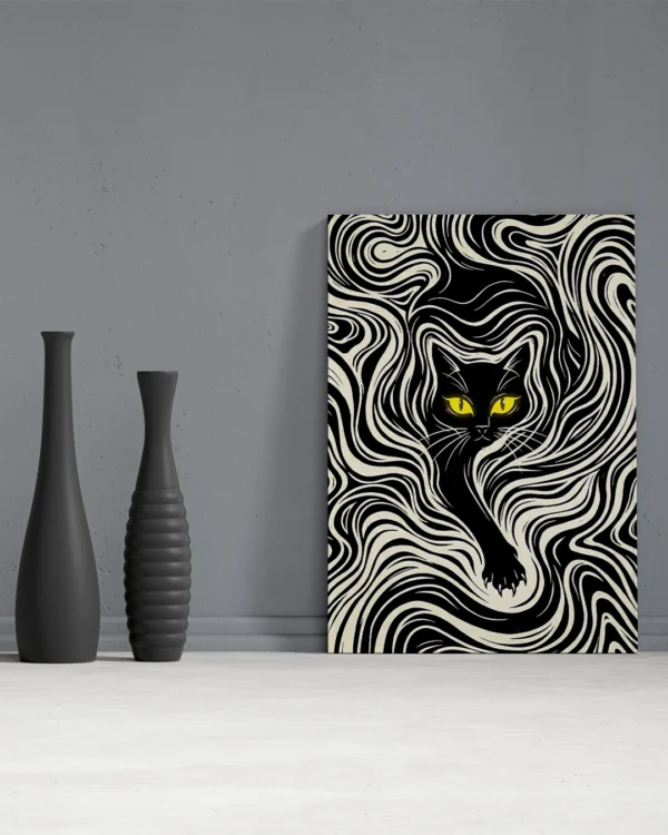 Cuadro de Aluminio - Vórtice Felino