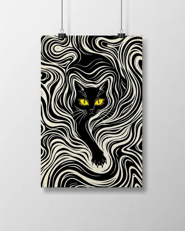 Lámina Artística - Vórtice Felino