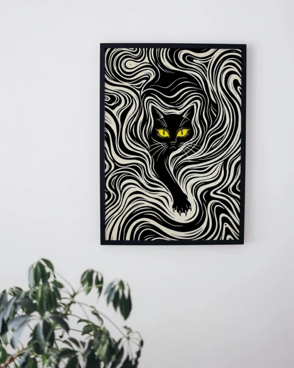 Lámina Artística - Vórtice Felino