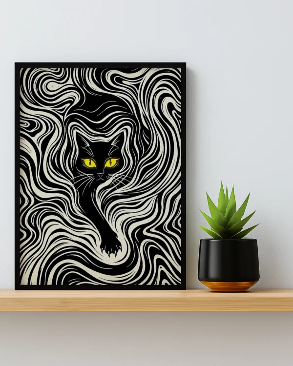 Lámina Artística - Vórtice Felino